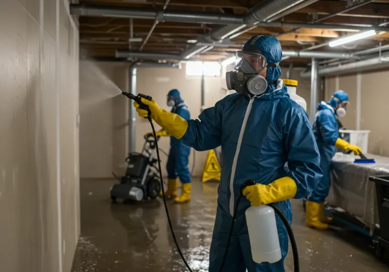 Basement Sanitization and Antimicrobial Treatment process in Trinidad, CO