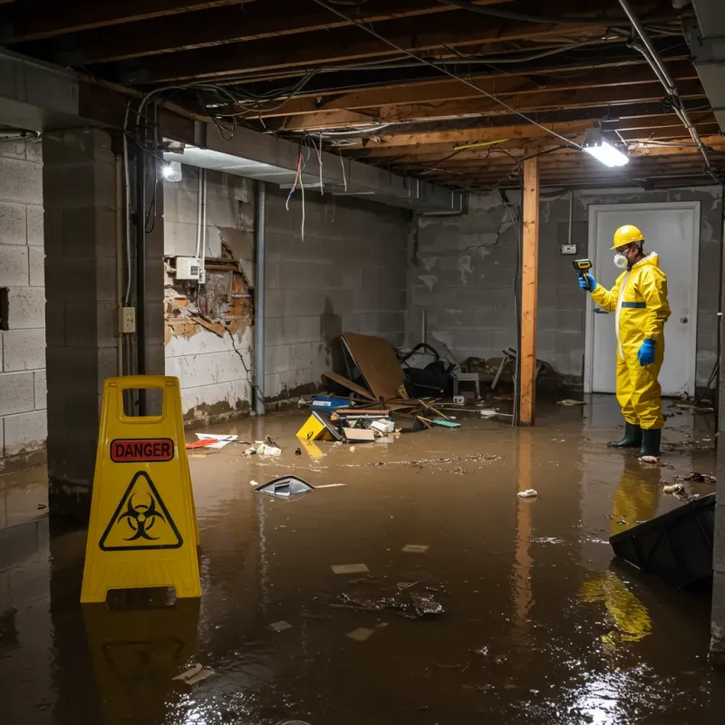 Flooded Basement Electrical Hazard in Trinidad, CO Property